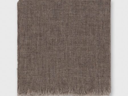 Cashmere Gauze Scarf in Heather Taupe Cheap