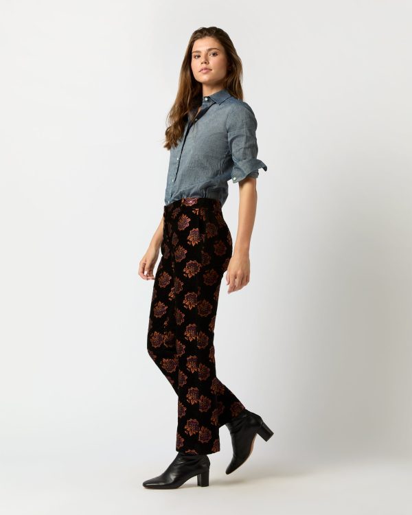 24 7 Pant in Rosette Jacquard Supply