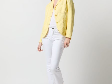 Three Button Jacket in Ginger on Sale