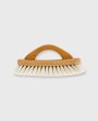 Shoe Shine Brush With Handle in Waxed Beechwood Light Bristles Discount