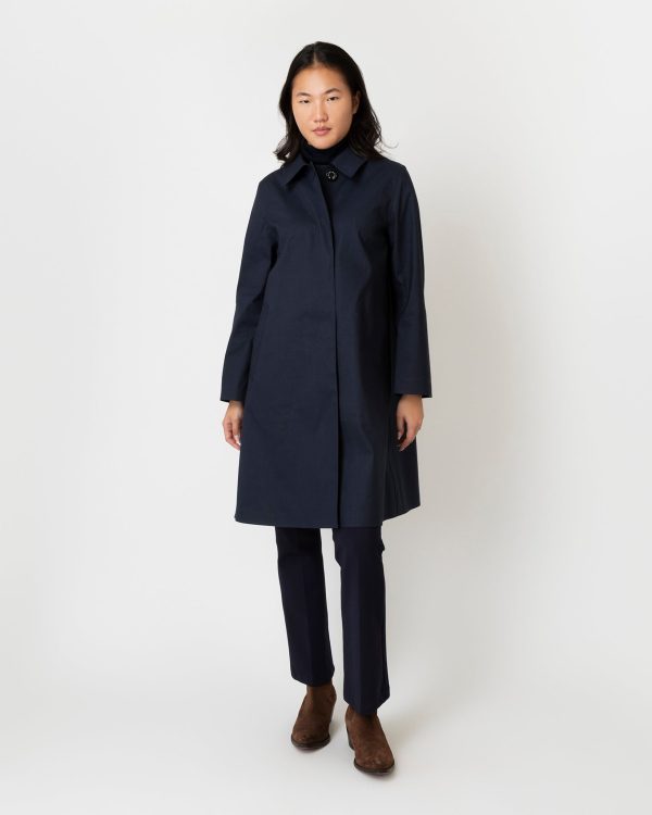 Banton Coat in Navy Hot on Sale