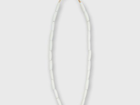 Small Elongated Cowbone Beads in Ivory Sale