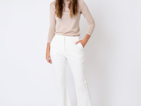 Ankle Pant in Natural Corduroy Online Hot Sale