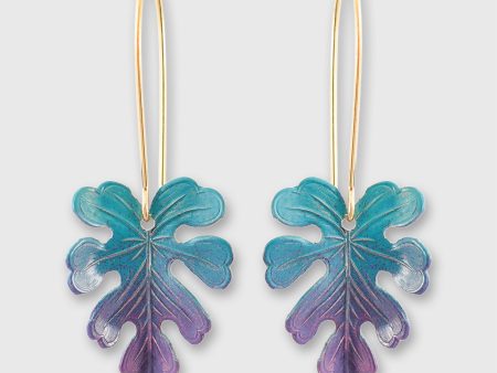 Bahia Earrings in Blue Purple Ombre Fashion