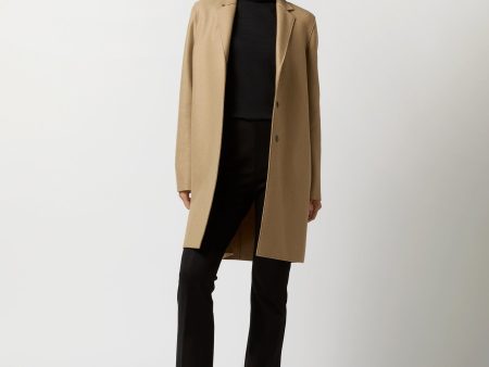 Cocoon Coat in Tan Discount