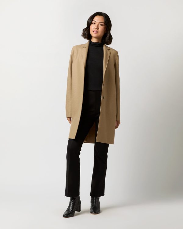 Cocoon Coat in Tan Discount