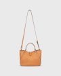 Annalisa Satchel Bag in Tan Leather Hot on Sale