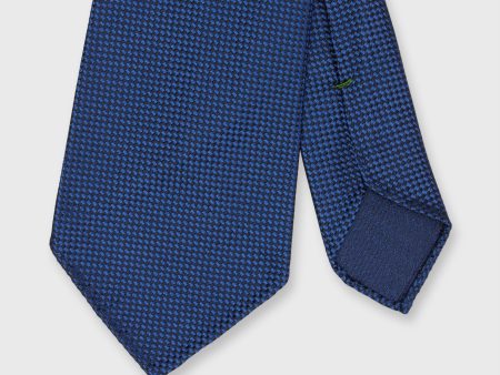 Silk Jacquard Tie in Marine For Discount