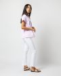 Atelier Kami Top in Pink Mixed Stripe Poplin Online Hot Sale