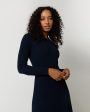 Addie Dress in Navy Techno Yarn Online Sale