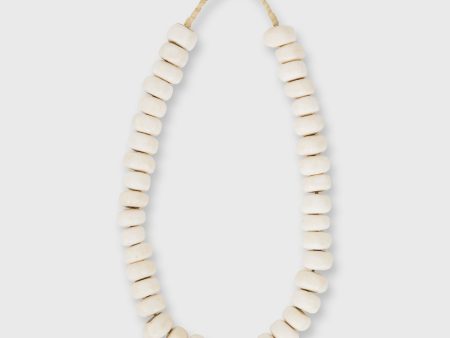 Large Cowbone Beads in Ivory For Cheap