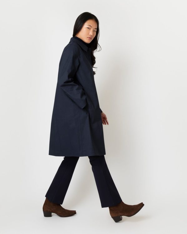 Banton Coat in Navy Hot on Sale