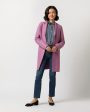 Cocoon Coat in Mulberry For Discount