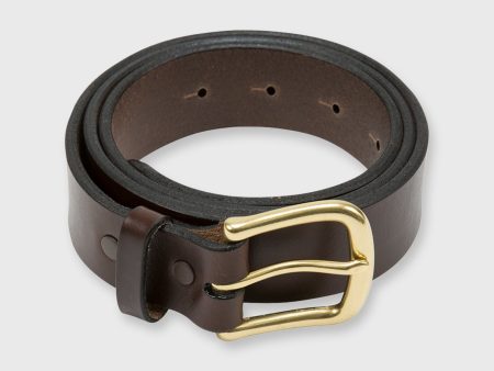 1.25  Belt in Chocolate Oil Pull-Up Sale