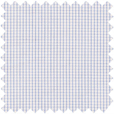 Made-to-Measure Shirt in Blue White Micro Graph Check Poplin Supply