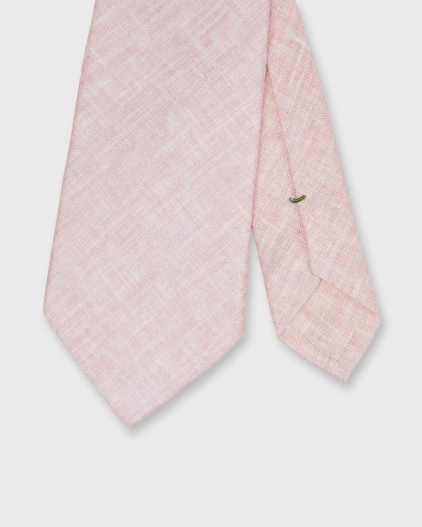 Linen Woven Tie in Pink Online now