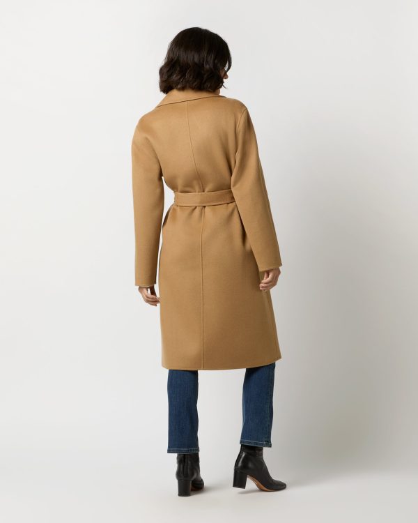 Cenda Long Coat in Oak Discount