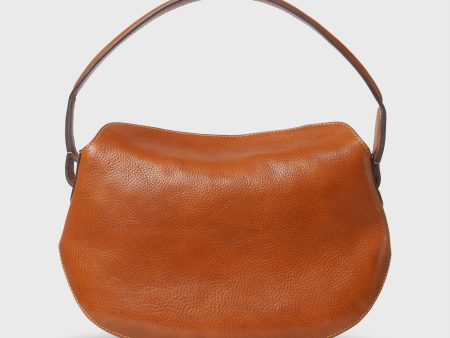 Agnes Shoulder Bag in Tan Leather For Cheap