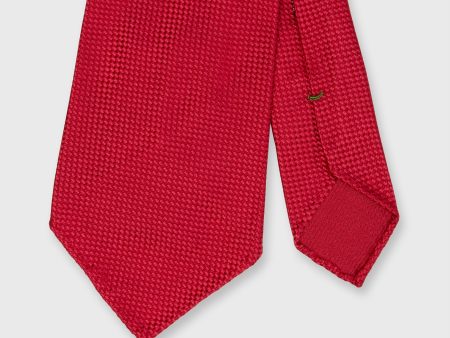 Silk Jacquard Tie in Cherry Online Sale