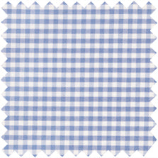 Made-to-Measure Shirt in Blue White Mini Gingham Poplin Online