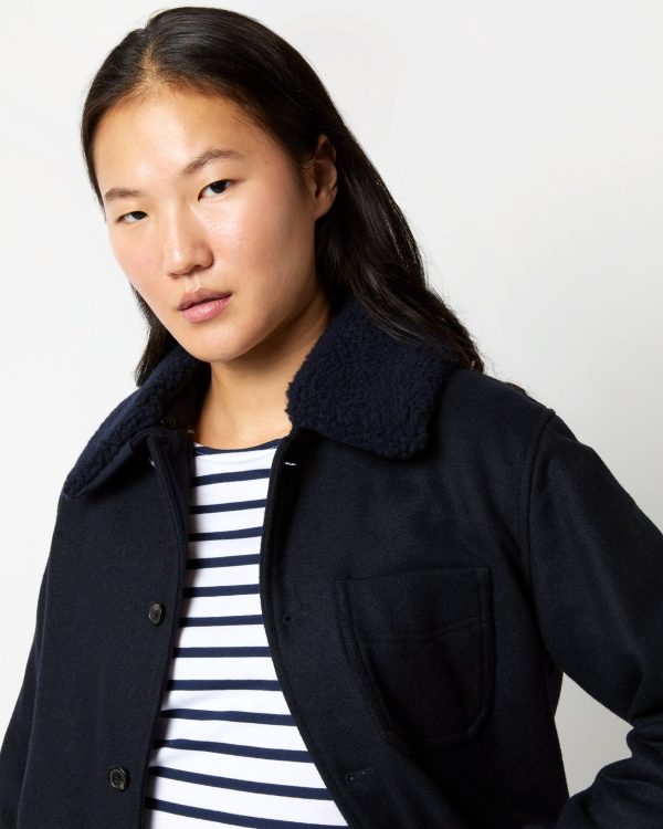 New Julia Jacket in Dark Blue For Sale