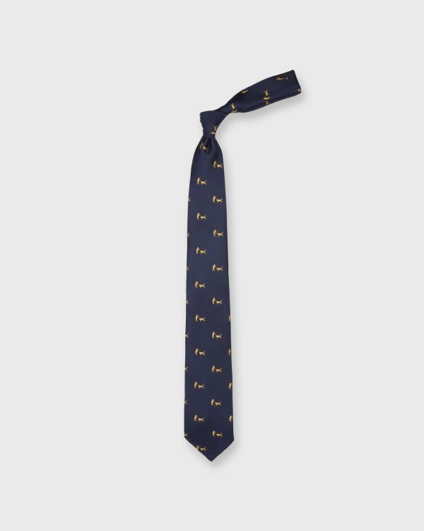 Silk Club Tie in Blue Gold Bull & Bear Fashion