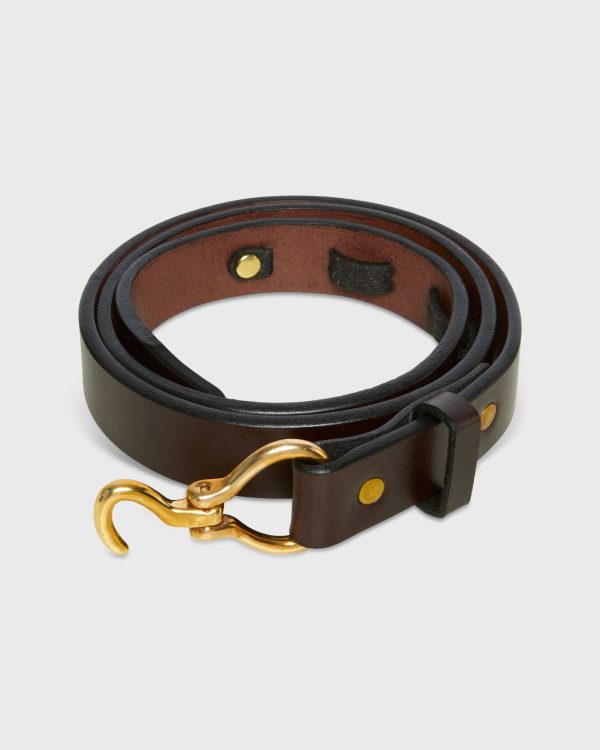 1  Hoof Pick Belt in Brown Havana Bridle Supply