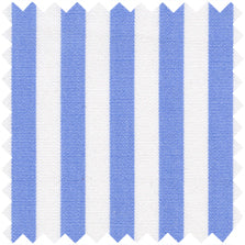 Made-to-Measure Shirt in Blue Bold Awning Stripe Poplin on Sale