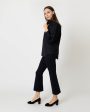 Anaya Popover Shirt in Black Poplin Sale