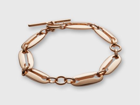 Links Bracelet in Gold-Plated Brass Hot on Sale