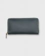 Zip Wallet in Dark Green Leather Supply