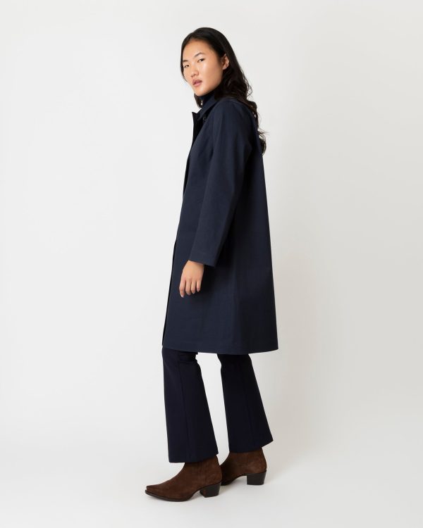 Banton Coat in Navy Hot on Sale