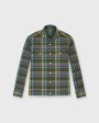 Band-Hem Work Shirt in Olive Sea Pink Plaid Madras Online Hot Sale