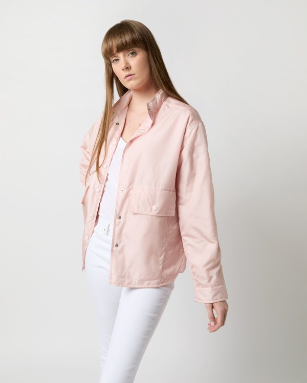 Alisha Shirt Jacket in Rose For Cheap