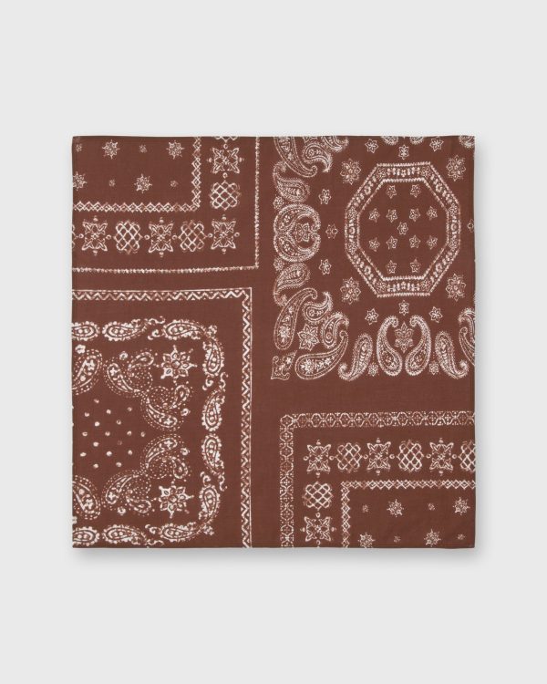 Bandana in Brown Paisley Online Hot Sale