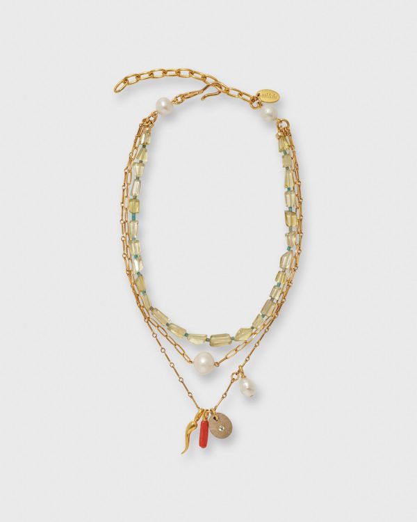 Athena Necklace in Multi on Sale