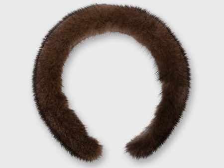 Mink Headband in Brown Online