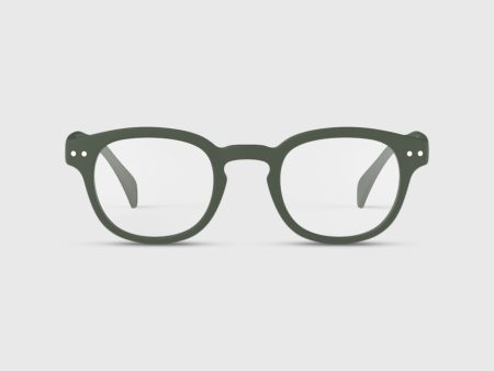 #C Reading Glasses in Kaki Green For Discount