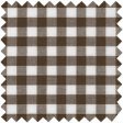 Made-to-Measure Shirt in Brown Medium Gingham Poplin Sale