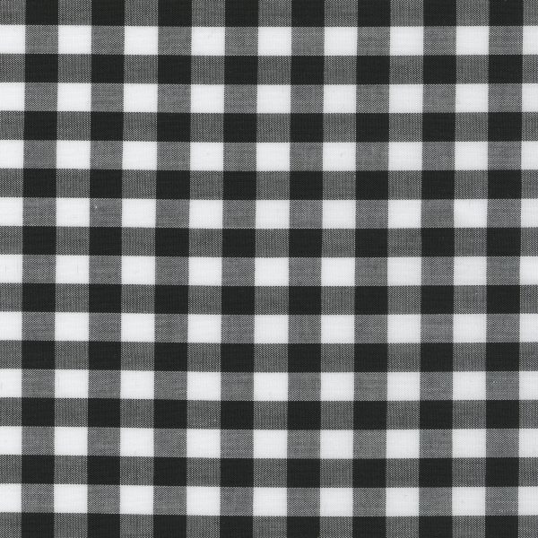 Made-to-Measure Shirt in Black Gingham Poplin Online now