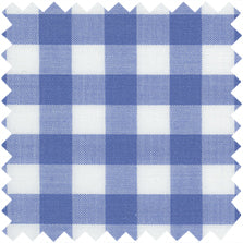 Made-to-Measure Shirt in Blue Gingham Poplin Sale