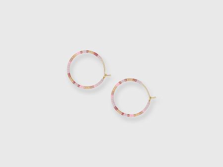 Ana Hoop Earrings in Orchid Cheap