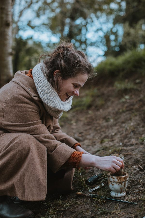 In the quiet depths | River water and mud painting Fashion