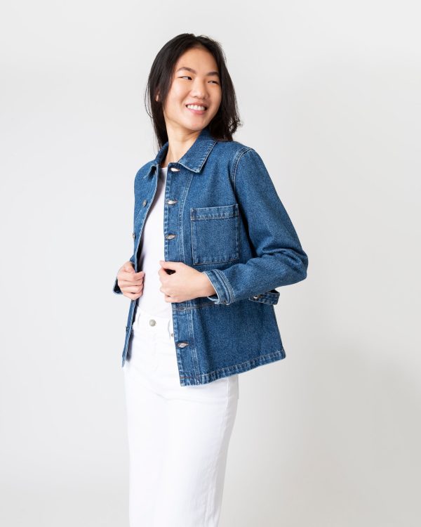 Dina Jacket in Washed Indigo Fashion