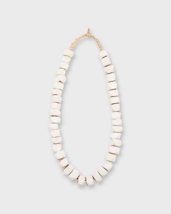 Diamond Cowbone Beads in Ivory Online