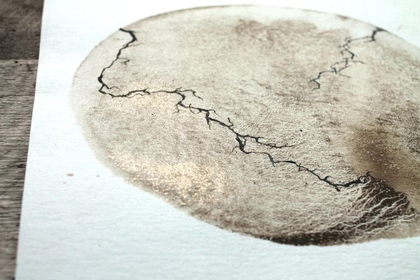 Between the cracks | Mud and watercolour root painting Online Hot Sale