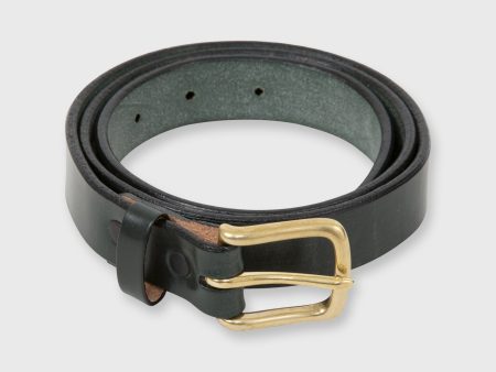 1  Belt in Bottle Green Bridle For Sale