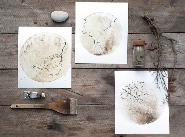 Breaking through | Mud and watercolour root painting For Discount