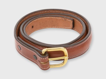 1  Bombay Stitch Belt in Oak Bridle Fashion