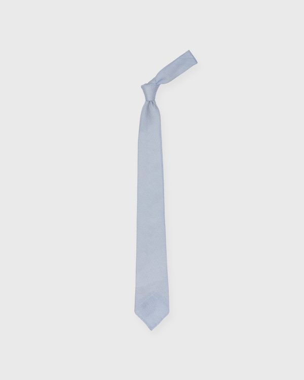 Silk Fino Grenadine Tie in Sky Fashion